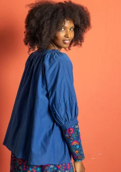 Blus i bomull/siden-Gudrun Sjödén Discount