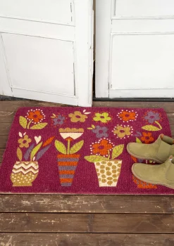 Dörrmatta "Flower pots" i kokosfiber-Gudrun Sjödén Sale
