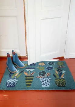 Dörrmatta "Flower pots" i kokosfiber-Gudrun Sjödén Best