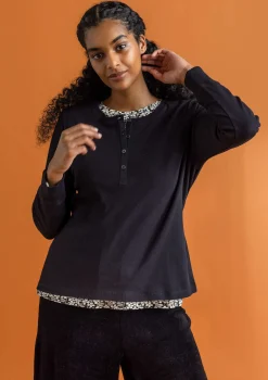 Farfarströja i ekologisk bomullsrib-Gudrun Sjödén Clearance