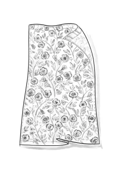 Gardin "Wild rose" i lin/bomull-Gudrun Sjödén