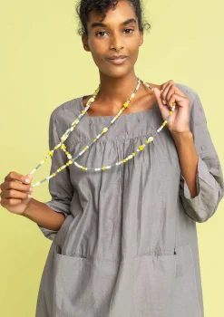 Halsband "Jane" i återvunna glaspärlor-Gudrun Sjödén Best