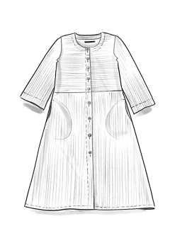 Manchesterklänning i ekologisk bomull/elastan-Gudrun Sjödén Hot