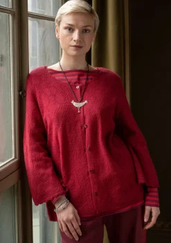 Pointellekofta "Blomstra" i filtad ull-Gudrun Sjödén New