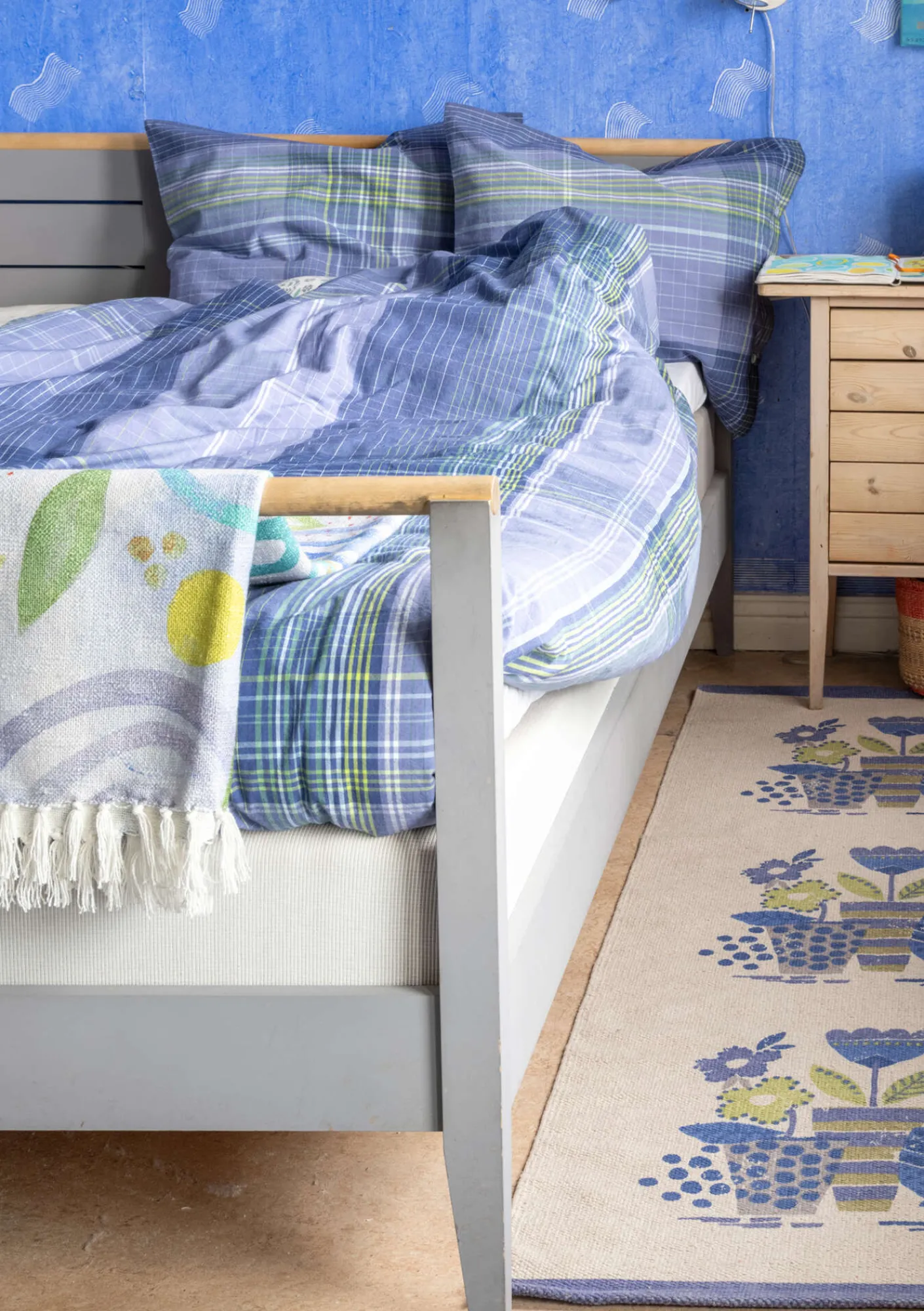 Påslakan "Rainbow" i ekologisk bomull-Gudrun Sjödén