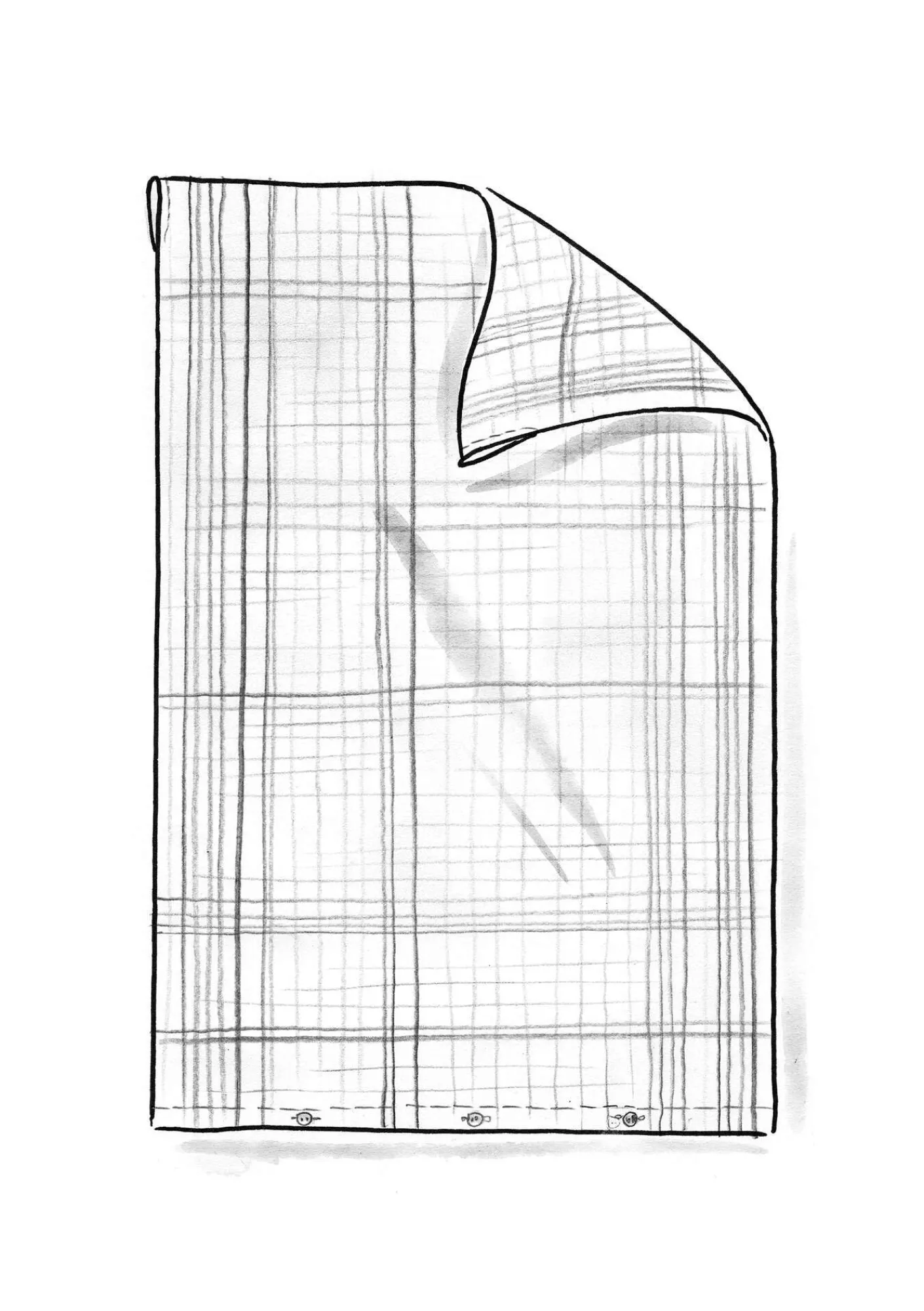 Påslakan "Rainbow" i ekologisk bomull-Gudrun Sjödén