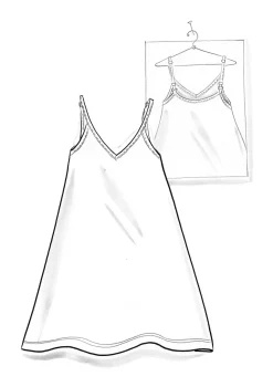 Slipklänning i lyocell/elastan-Gudrun Sjödén