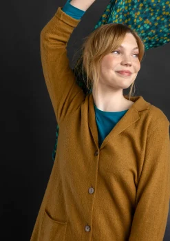 Stickad kavaj i filtad ekologisk ull-Gudrun Sjödén New