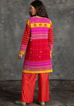 Stickad klänning "Kajsa" i ekologisk/återvunnen bomull-Gudrun Sjödén Sale