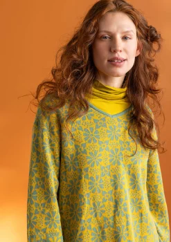 Stickad tunika "Freja" i ekologisk/återvunnen bomull-Gudrun Sjödén