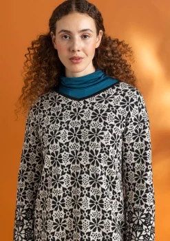 Stickad tunika "Freja" i ekologisk/återvunnen bomull-Gudrun Sjödén Sale