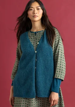 Stickad väst i alpackamix-Gudrun Sjödén Hot