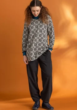 Trikåbyxa i ekologisk bomull/elastan-Gudrun Sjödén Outlet