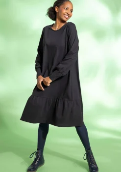 Trikåklänning i ekologisk bomull/lin-Gudrun Sjödén Sale