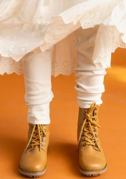 Trikåleggings i ekologisk bomullsrib-Gudrun Sjödén Sale