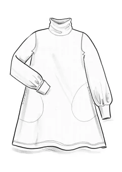 Trikåtunika i ekologisk bomull/modal/elastan-Gudrun Sjödén Best