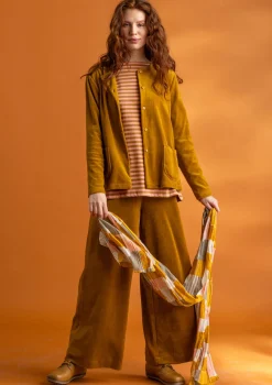 Velourbyxor i ekologisk bomull/återvunnen polyester-Gudrun Sjödén Online