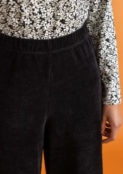 Velourbyxor i ekologisk bomull/återvunnen polyester-Gudrun Sjödén Discount