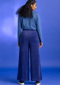 Velourbyxor i ekologisk bomull/återvunnen polyester-Gudrun Sjödén Outlet