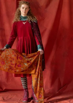 Velourklänning "Fyrverkeri" i ekologisk bomull/återvunnen polyester-Gudrun Sjödén Outlet