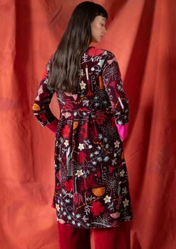 Velourklänning "Fyrverkeri" i ekologisk bomull/återvunnen polyester-Gudrun Sjödén Discount