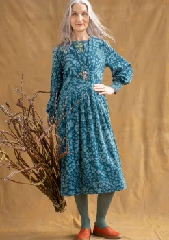 Velourklänning "Katla" i ekologisk bomull/återvunnen polyester-Gudrun Sjödén Online