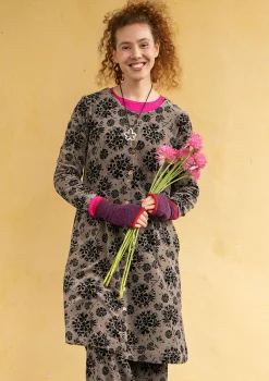 Velourklänning "Selma" i ekologisk bomull/återvunnen polyester-Gudrun Sjödén New