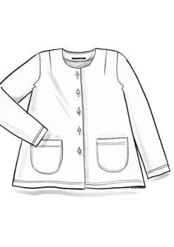 Velourkofta i ekologisk bomull/återvunnen polyester-Gudrun Sjödén Sale