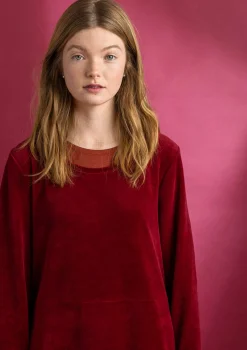 Velourtunika i ekologisk bomull/återvunnen polyester-Gudrun Sjödén Hot