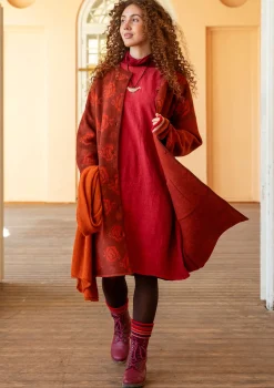 Vändbar stickad kappa 