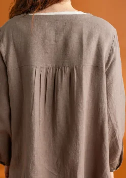 Vävd artistblus ”Asta” i lin-Gudrun Sjödén New