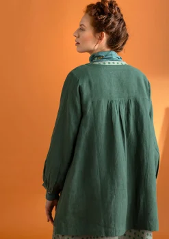 Vävd artistblus ”Asta” i lin-Gudrun Sjödén Online