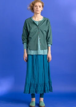 Vävd blus ”Hedda” i ekologisk bomull-Gudrun Sjödén Outlet