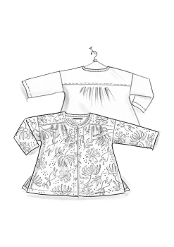 Vävd blus ”Hedda” i ekologisk bomull-Gudrun Sjödén Hot