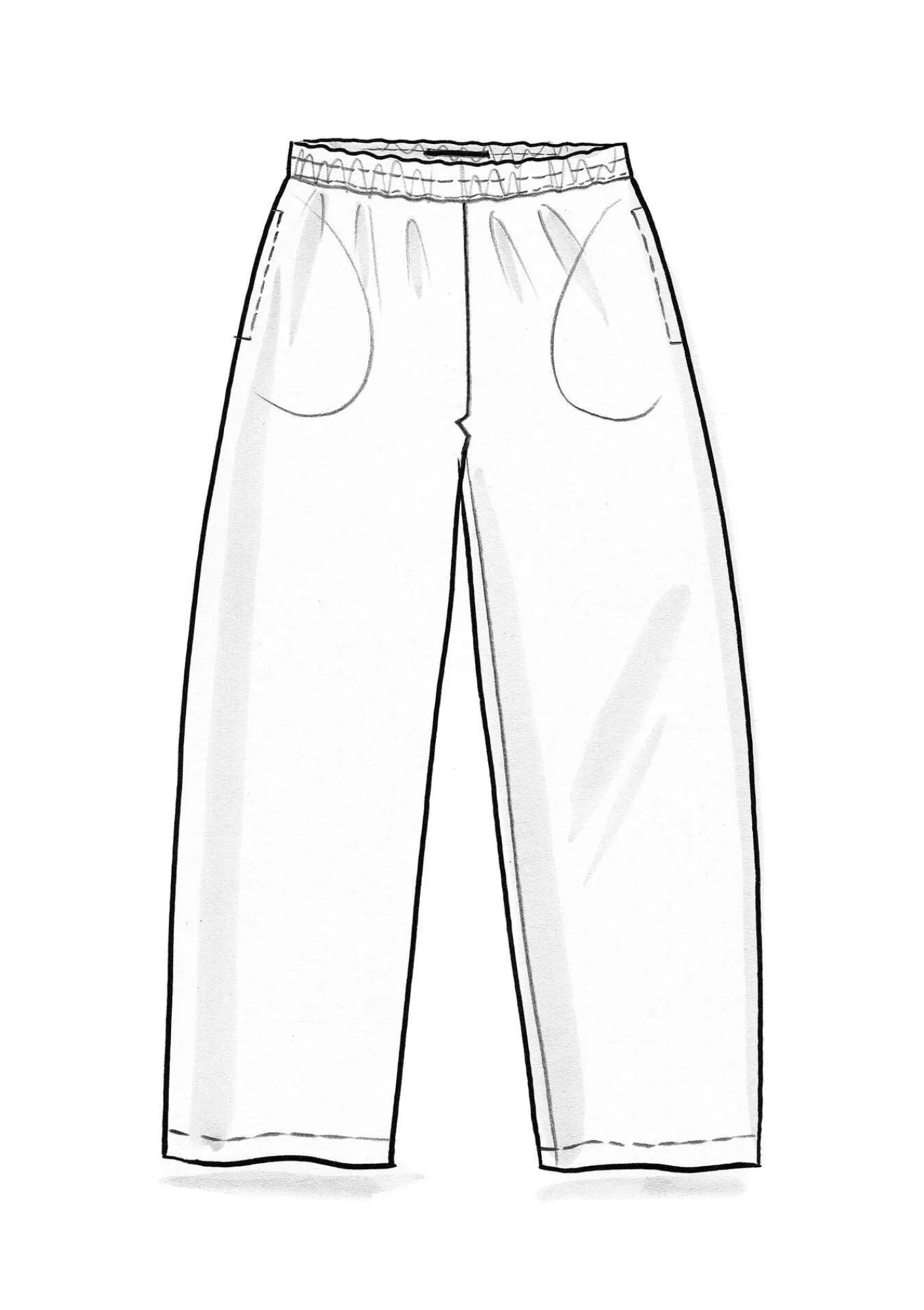 Vävd byxa i ekologisk bomull/lin-Gudrun Sjödén Outlet