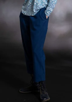 Vävd byxa i ekologisk bomull/lin-Gudrun Sjödén Best