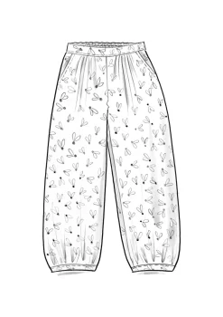 Vävd byxa "Mud" i ekologisk bomull-Gudrun Sjödén