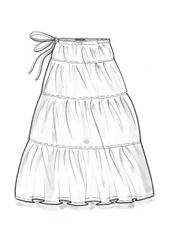 Vävd kjol i bomull/siden-Gudrun Sjödén Hot