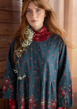 Vävd klänning "Asta" i ekologisk bomull-Gudrun Sjödén Sale