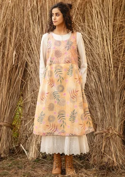 Vävd klänning "Embla" i ekologisk bomull-Gudrun Sjödén New