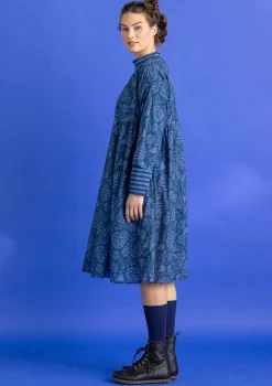 Vävd klänning ”Hedda” i ekologisk bomull-Gudrun Sjödén Sale