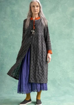 Vävd klänning "Helga" i ekologisk bomull-Gudrun Sjödén Outlet