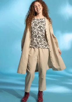 Vävd klänning i ekologisk bomull/lin-Gudrun Sjödén New