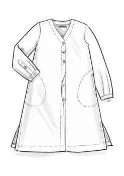 Vävd klänning i ekologisk bomull/lin-Gudrun Sjödén Hot