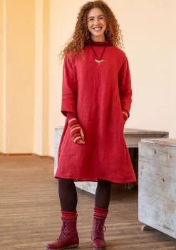 Vävd klänning i lin-Gudrun Sjödén