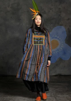 Vävd klänning "Jaipur" i ull/bomull-Gudrun Sjödén