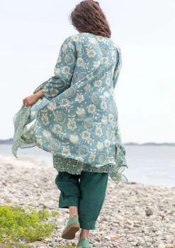 Vävd klänning "Kamala" i ekologisk bomull-Gudrun Sjödén New