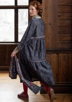 Vävd klänning "Kamelia" i ekologisk bomull/siden-Gudrun Sjödén Sale