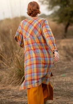 Vävd klänning "Skagen" i ekologisk bomull-Gudrun Sjödén Best