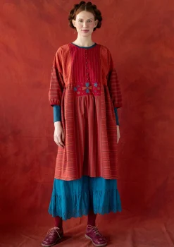 Vävd klänning "Sofia" i ekologisk bomull-Gudrun Sjödén